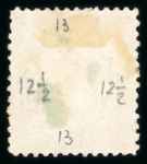 Stamp of Egypt » 1866 First Issue » Issued Stamps 1pi, two unused stamps, one perforated 12 1/2 x 13, the second 13 x 12 1/2