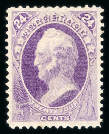 Stamp of United States » 1870-75 National Bank Note Co. and Continental Bank Note Co. Issues 1870, W.Scott 24c purple shade (153) very fine stamp