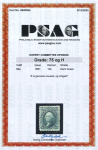 Stamp of United States » 1861-1866 issue 1861, Washington 10c dark green shade (68a) nice stamp