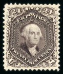 Stamp of United States » 1875 Re-issue of 1861-66 Issues 1875, Washington 24c deep violet shade (109) lightly