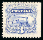 Stamp of United States » 1869 Pictoral Issue 1869, pictorial issue locomotive 3c ultramarine shade