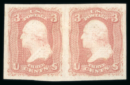 Stamp of United States » 1867 Grill Issue 1861, Washington 3c Proof Scott n° 83P5 nice unused