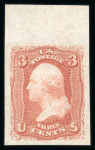 Stamp of United States » 1867 Grill Issue   1861, Washington 3c Proof Scott n° 94P5 nice unused