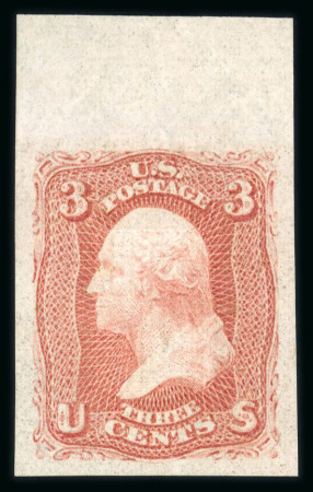 Stamp of United States » 1867 Grill Issue 1861, Washington 3c Proof Scott n° 94P5 nice unused