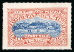 Stamp of Colonies françaises » Nouvelles-Hébrides Nouvelles-Hébrides poste locale : 1897, Y&T n° 1 et