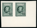 Stamp of Romania » Later Issues 1926 King Ferdinand 60th Anniversary Issue: imperf