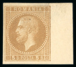 Stamp of Romania » 1872-79 Prince Carol I - Perforated 1872 Prince Carol 'Paris' Issue imperforated set.
