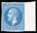 Stamp of Romania » 1872-79 Prince Carol I - Perforated 1872 Prince Carol 'Paris' Issue imperforated set.