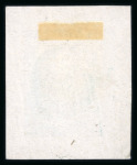 Stamp of Romania » 1872 Prince Carol I - Perforated 1872 'Paris' Issue Die Proof of 10 bani blue on Ch