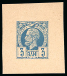 Stamp of Romania » Later Issues 1885 King Carol "Eagles" Issue proofs of 1½ b & 3b