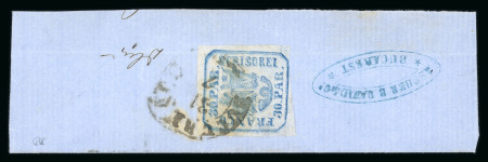 Stamp of Romania » United Principalities 1862-1864 30 parale handstruck, a nice example showing a dou