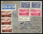 Stamp of Romania » Later Issues Zeppelin 1933 3rd South American Flight: registere