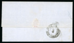 Stamp of Romania » 1868-70 Prince Carol I - New Currency Early Date cover: 18 bani pink, a nice example wi