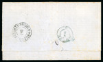 Stamp of Romania » King Carol 1869 - "Without Beard" Imperforate Two domestic covers franked with 10 bani in distin