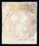 Stamp of Romania » King Carol 1869 - "Without Beard" Imperforate 15 bani vermilion Prince Carol "with sideburns", a