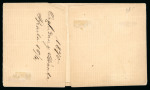 Stamp of Romania » King Carol 1869 - "Without Beard" Imperforate 5 bani orange, cut at top, shaved at right and low
