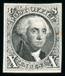 Stamp of United States » 1847 Issue 1875 Reproduction 10c black unused (without gum as
