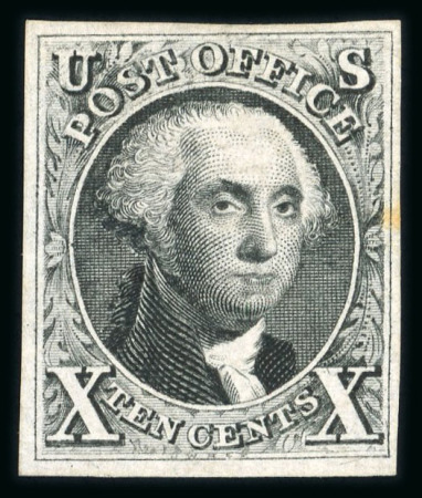 Stamp of United States » 1847 Issue 1875 Reproduction 10c black unused (without gum as