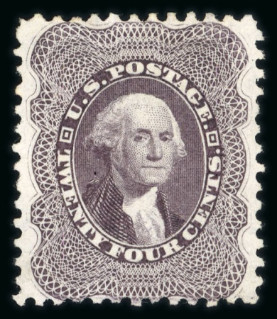 Stamp of United States » 1875 Reprints of the 1857-61 Issue   1875 Reprint 24c blckish violet unused (without gu