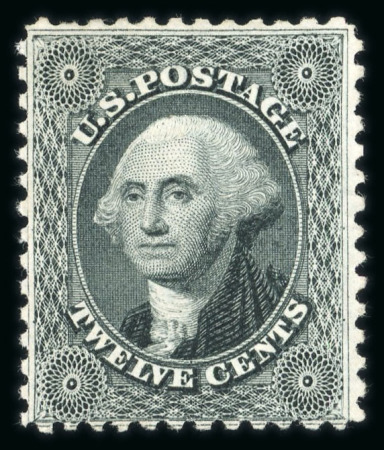 Stamp of United States » 1875 Reprints of the 1857-61 Issue   1875 Reprint 12c greenish black unused, without gum as issued