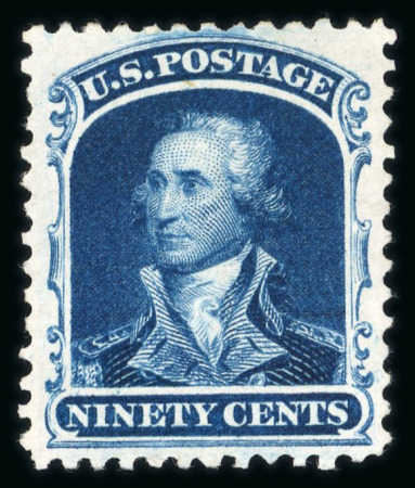 Stamp of United States » 1875 Reprints of the 1857-61 Issue   1875 Reprint 90c deep blue unused, without gum as issued