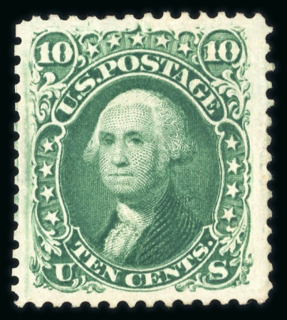 Stamp of United States » 1875 Re-issue of 1861-66 Issues 1875 Re-issue 10c green with part original gum and