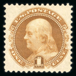 Stamp of United States » 1869 Pictoral Issue 1875 Re-issue 1c buff with part original gum (a li