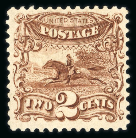 Stamp of United States » 1869 Pictoral Issue 1875 Re-issue 2c brown with part original gum, ver