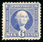 Stamp of United States » 1869 Pictoral Issue 1875 Re-issue 6c blue with part original gum (some
