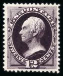Stamp of United States » 1870-75 National Bank Note Co. and Continental Bank Note Co. Issues 1873 12c blackish violet with part original gum, c