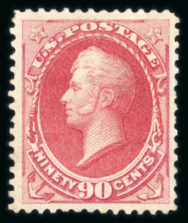 Stamp of United States » 1870-75 National Bank Note Co. and Continental Bank Note Co. Issues 1873 90c carmine with original (redistributed) gum