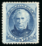 Stamp of United States » 1879-93 Bank Notes Issue -American Bank Note 1879 5c blue with part original gum, 3 well balanc