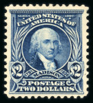 Stamp of United States » 1902-08 Issue 1902-03 $2 dark blue with large part original gum