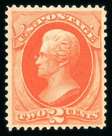 Stamp of United States » 1870-75 National Bank Note Co. and Continental Bank Note Co. Issues 1875 2c vermilion with large part original gum, a