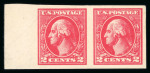 Stamp of United States » 1913-17 Washington Franklin Issue 1918 2c carmine Type VII in marginal horizontal pa