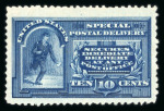 Stamp of United States » Special Delivery 1894 Special Delivery 10c blue with part original
