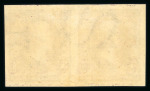 Stamp of United States » 1894-98 Bureau Issues 1895 3c purple Imperforate horizontal pair with la