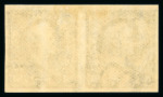 Stamp of United States » 1894-98 Bureau Issues 1895 $1 black Imperforate horizontal pair with lar