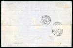 Stamp of Colonies françaises » Colonies Générales 1875, Exceptionnel affranchissement à 50c réalisé avec