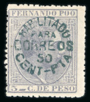 Stamp of Spanish Colonies » Fernando Poo Fernando Poo : 1879-1907, nice mint and used collection