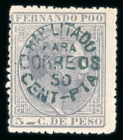 Stamp of Spanish Colonies » Fernando Poo Fernando Poo : 1879-1907, nice mint and used collection