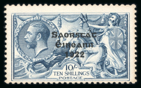 Stamp of Ireland » 1927-28 Wide Date Overprints (T72-T74) 5s rose red, mint nh two complete rows forming a sheet