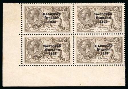 Stamp of Ireland » 1927-28 Wide Date Overprints (T72-T74) 2s6d chocolate, with perfect “R” in crown, mint and