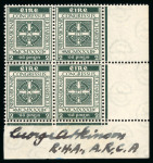Stamp of Ireland » 1922-49 Dublin Government Printing Works Issues 1939 Eucharistic Congress 2d pearl-green, mint nh corner
