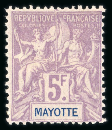 Stamp of Colonies françaises » Mayotte Mayotte: 1892-1912, territoire complet Y&T n° 1-31