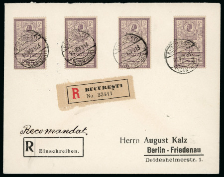 Stamp of Romania » Collections, Lots etc. 1900-10s accumulation of commemoratives on cover
