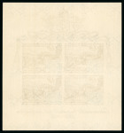 Stamp of Italy » Vatican State 1952 "100 Years of Pontifical Stamps" 50L miniature sheet imperf.