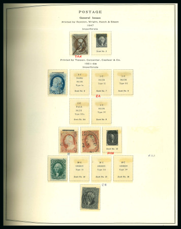 Stamp of United States 1840s-1940s US collection in Scott hingeless album