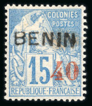 Stamp of Colonies françaises » Bénin Bénin : 1892-1894, collection bien suivie majorité