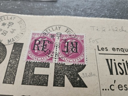 Stamp of France » Libération Montreuil-Bellay (Maine et Loire), Libération, type